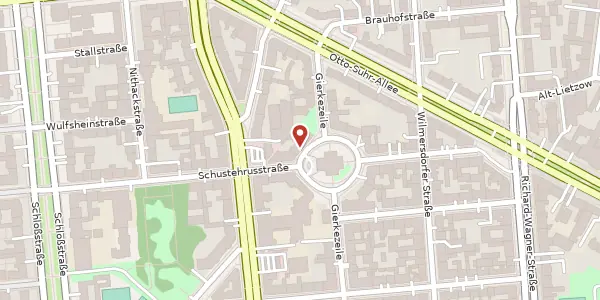 Karte der Umgebung von Gierkeplatz 9, 10585 Berlin