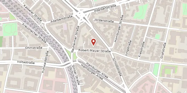 Karte der Umgebung von Robert-Mayer-Str. 48-50, 60486 Frankfurt