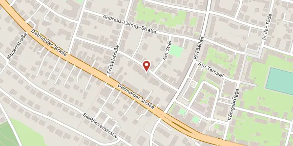Karte der Umgebung von Am Tiefen Weg 12, 33604 Bielefeld
