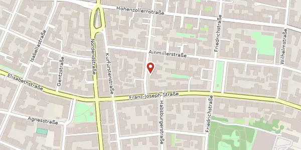 Karte der Umgebung von Römerstr. 4, 80801 München