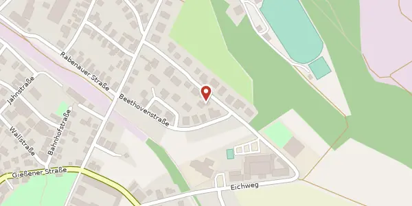 Karte der Umgebung von Mozartstr. 11a, 35466 Rabenau
