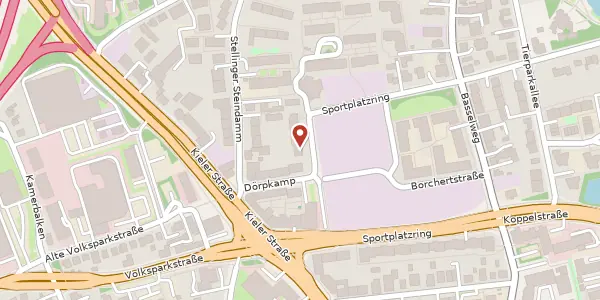 Karte der Umgebung von Sportplatzring 53, 22527 Hamburg