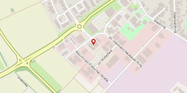 Karte der Umgebung von Dr. Hermann-Neubauer-Ring 38-40, 63500 Seligenstadt