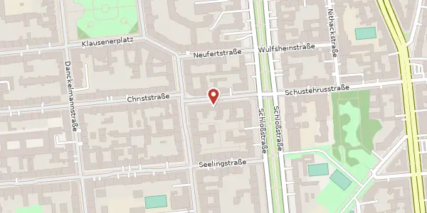 Karte der Umgebung von Neue Christstraße 6, 14059 Berlin