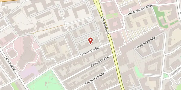 Karte der Umgebung von Tannenstr. 54, 40476 Düsseldorf