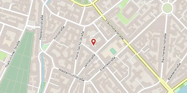 Karte der Umgebung von Ickstattstr. 1, 80469 München