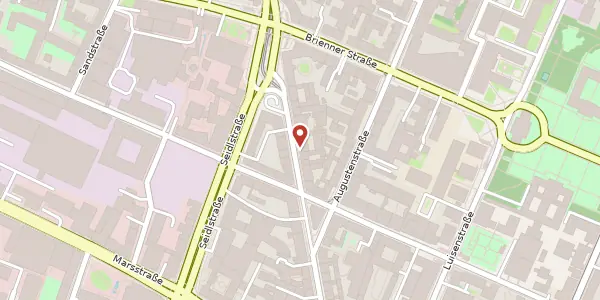 Karte der Umgebung von Dachauer Str. 42, 80335 München