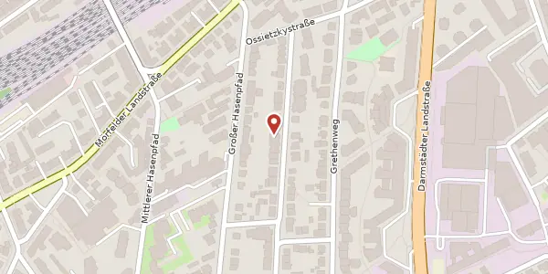Karte der Umgebung von Tucholskystr. 20, 60598 Frankfurt