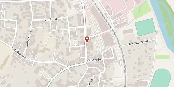 Karte der Umgebung von Bahnhofstraße 14, 07768 Kahla