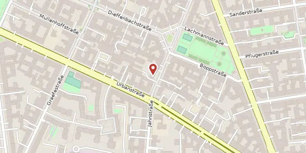 Karte der Umgebung von Schönleinstraße 18, 10967 Berlin