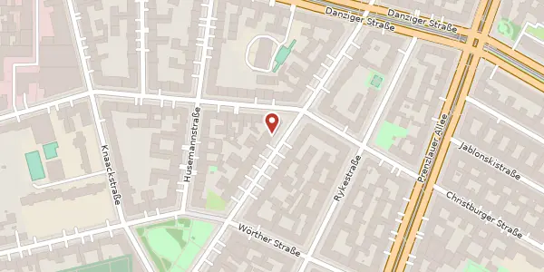 Karte der Umgebung von Kollwitzstraße 81, 10435 Berlin