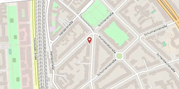 Karte der Umgebung von Uhlandstr. 56, 40237 Düsseldorf