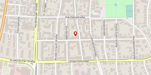 Karte der Umgebung von Moosbergstr. 65, 64285 Darmstadt