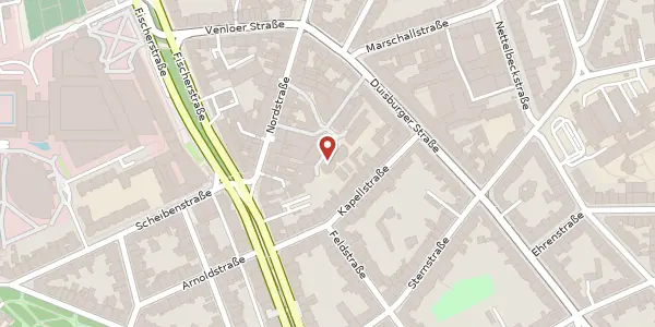 Karte der Umgebung von Nord Carree 4, 40477 Düsseldorf