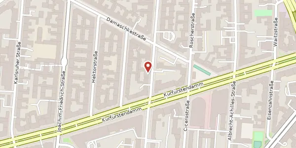 Karte der Umgebung von Nestorstraße 4, 10711 Berlin