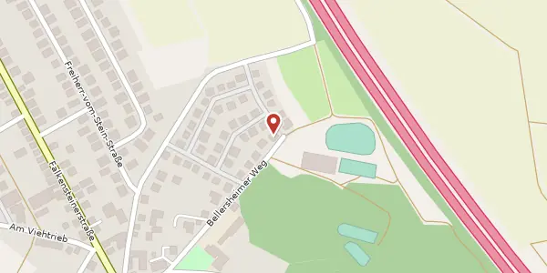 Karte der Umgebung von Bellersheimer Weg 27, 35516 Münzenberg