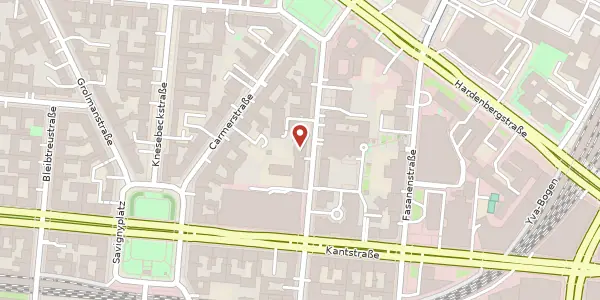 Karte der Umgebung von Uhlandstraße 6, 10623 Berlin