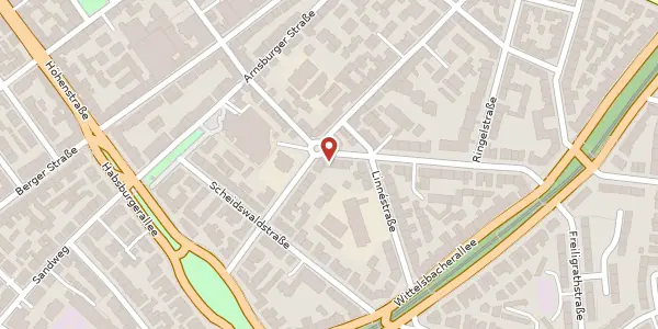 Karte der Umgebung von Bornheimer Landwehr 22, 60385 Frankfurt