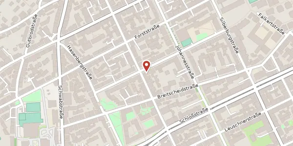 Karte der Umgebung von Lindenspürstraße 33, 70176 Stuttgart