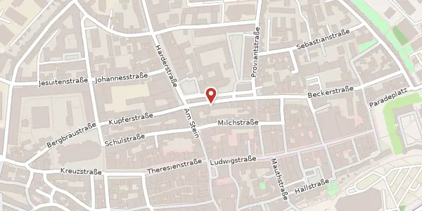 Karte der Umgebung von Schrannenstr. 8, 85049 Ingolstadt