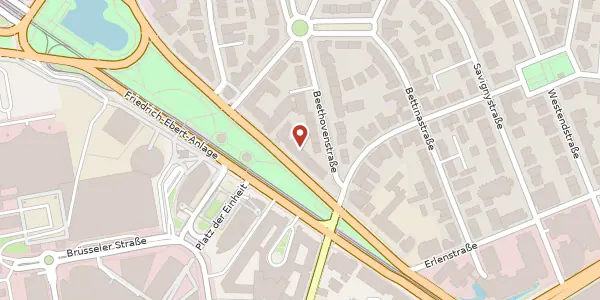 Karte der Umgebung von Friedrich-Ebert-Anlage 36, 60325 Frankfurt