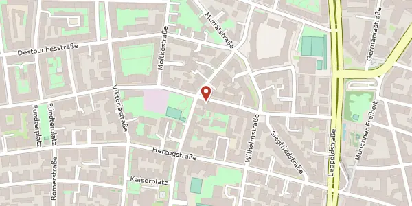 Karte der Umgebung von Clemensstr. 27, 80803 München