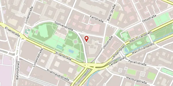Karte der Umgebung von Sophienstr. 3 / V, 80333 München