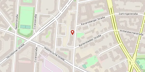 Karte der Umgebung von Eisenzahnstraße 14, 10709 Berlin
