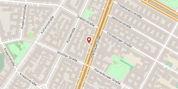 Karte der Umgebung von Prenzlauer Allee 210, 10405 Berlin