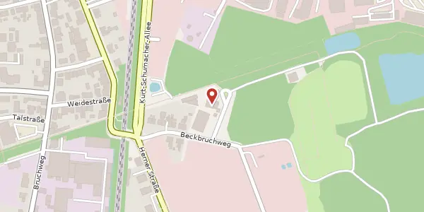 Karte der Umgebung von Beckbruchweg 17 a, 45659 Recklinghausen