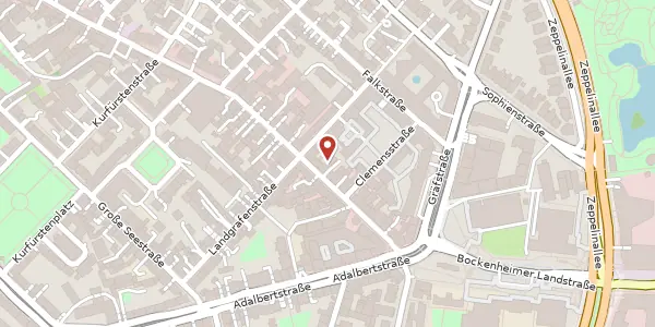 Karte der Umgebung von Leipziger Str. 24, 60487 Frankfurt