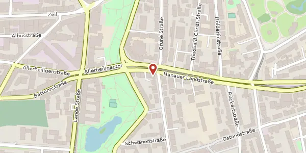 Karte der Umgebung von Uhlandstr. 57, 60314 Frankfurt
