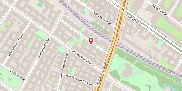Karte der Umgebung von Ahlbecker Straße 19, 10437 Berlin