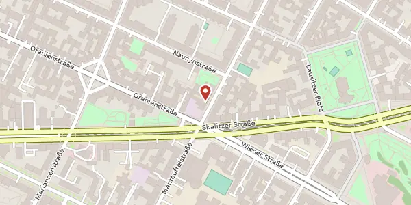 Karte der Umgebung von Audre-Lorde-Straße 76, 10997 Berlin