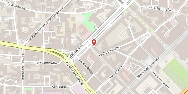 Karte der Umgebung von Ständeplatz 15, 34117 Kassel