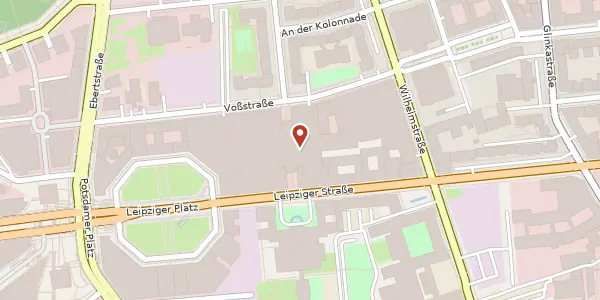 Karte der Umgebung von Leipziger Straße 130, 10117 Berlin