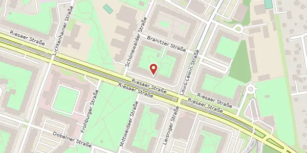 Karte der Umgebung von Riesaer Straße 89, 12627 Berlin