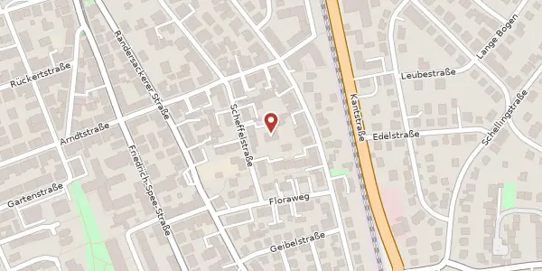 Karte der Umgebung von Scheffelstraße 15A, 97072 Würzburg