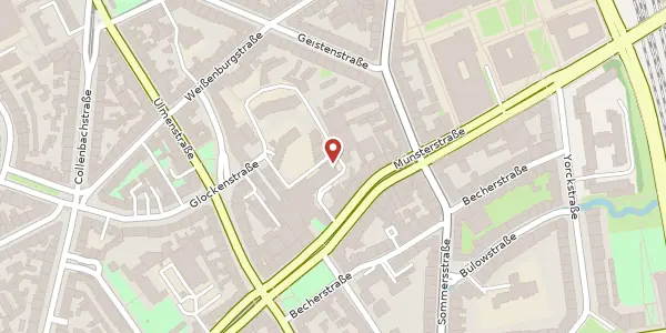 Karte der Umgebung von Glockenstr. 33a, 40476 Düsseldorf