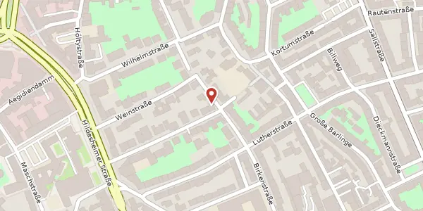 Karte der Umgebung von Adelheidstraße 13, 30171 Hannover