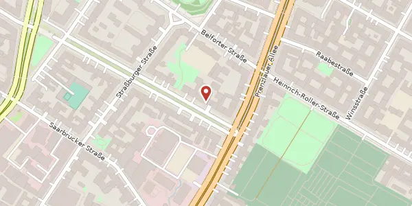 Karte der Umgebung von Metzer Straße 25, 10405 Berlin
