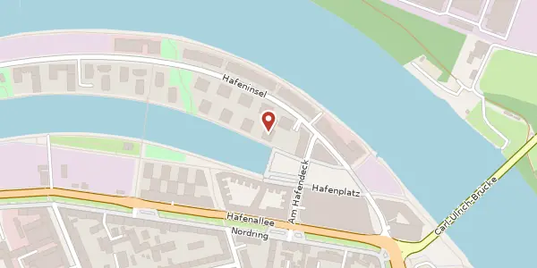 Karte der Umgebung von Hafeninsel 14, 63067 Offenbach