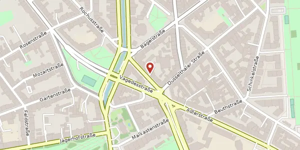 Karte der Umgebung von Rochusstr. 56, 40479 Düsseldorf
