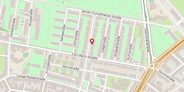 Karte der Umgebung von Moselstraße 24, 68167 Mannheim