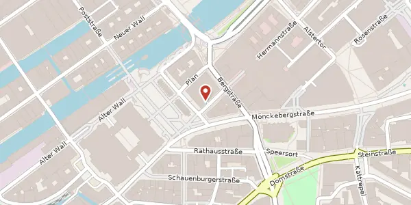 Karte der Umgebung von Hermannstraße 46, 20095 Hamburg