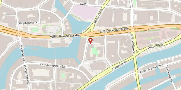 Karte der Umgebung von Grimm 1, 20457 Hamburg
