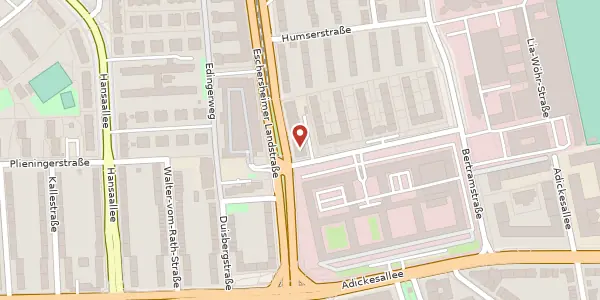 Karte der Umgebung von Eschersheimer Landstr. 178, 60320 Frankfurt