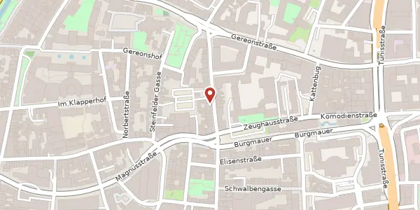 Karte der Umgebung von Gregorius-Maurus-Str. 11-17, 50670 Köln