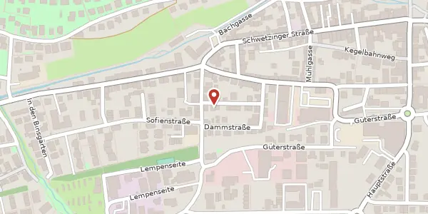 Karte der Umgebung von Sedanstr. 15, 69168 Wiesloch