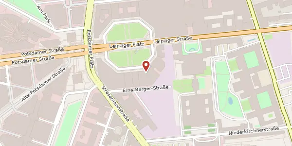 Karte der Umgebung von Leipziger Platz 9, 10117 Berlin
